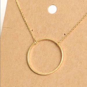 Trendy circle necklace